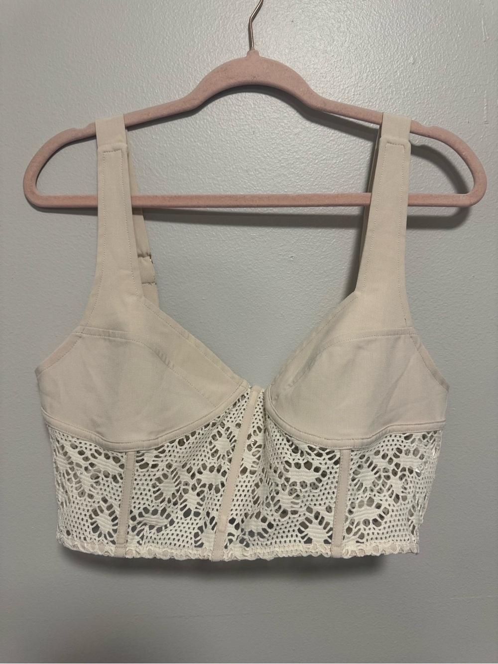 Sabo Boho Crotchet Bustier Crop Top